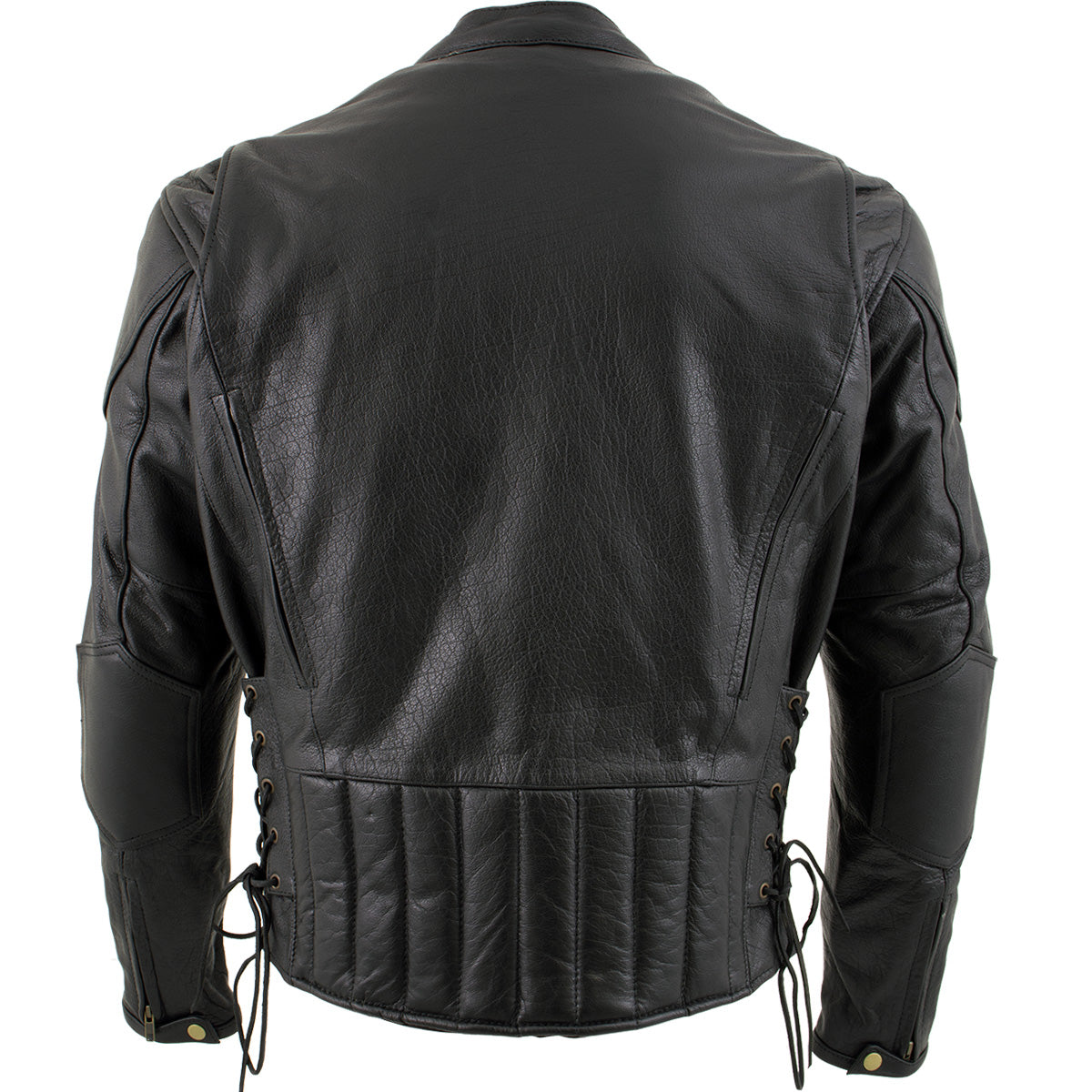 Xelement B7201 'Speedster' Men's Top Grade Leather Motorcycle Jacket