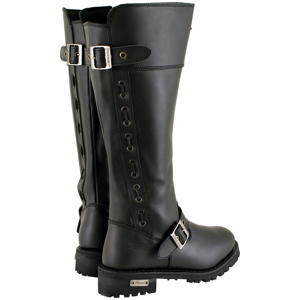 Xelement X93009 'Myna' Women's Black Performance Leather Boots