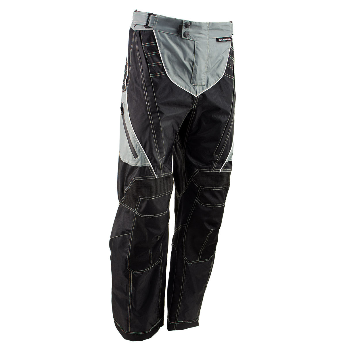 Xelement B4402 Men's Advanced Black and Grey Advanced X-Armored Tri-Tex Fabric Motorcycle Pants - LeatherUp Canada product image