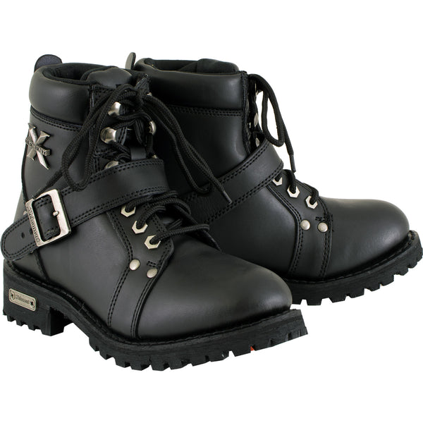 xelement steel toe engineer boots
