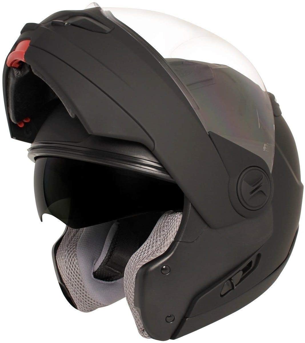 HAWK Helmets ST 1198 Matte Black Modular Motorcycle Full Face Helmet