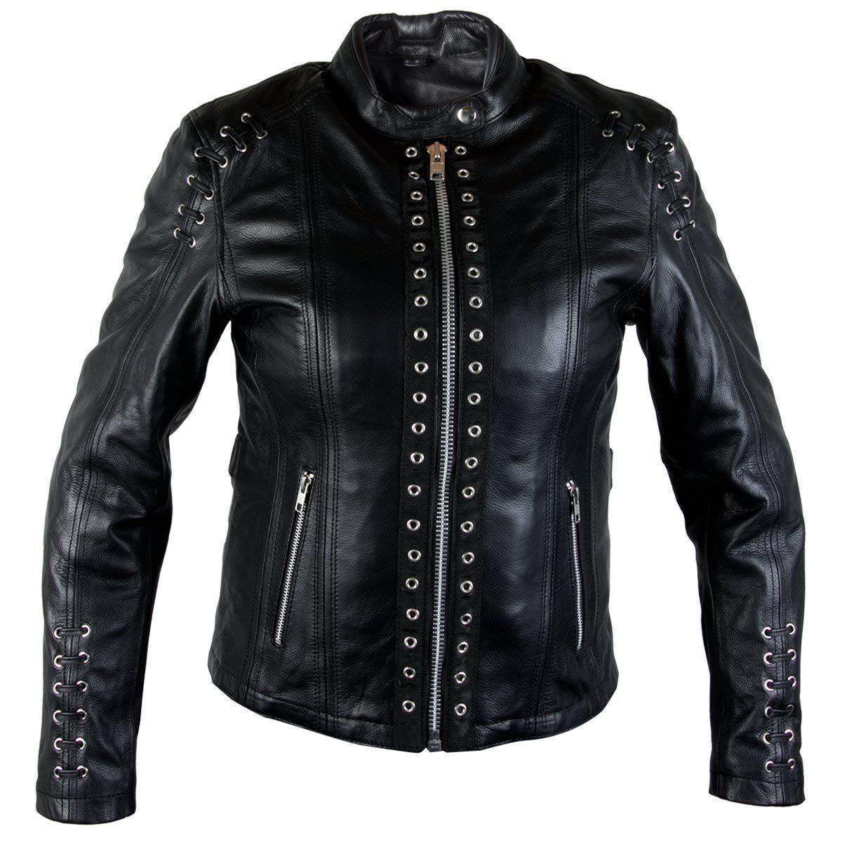 unik premium leather jacket gun pocket