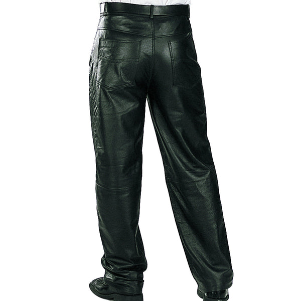 men's baggy leather pants