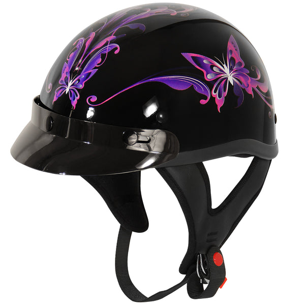 womens motorcycle half helmets