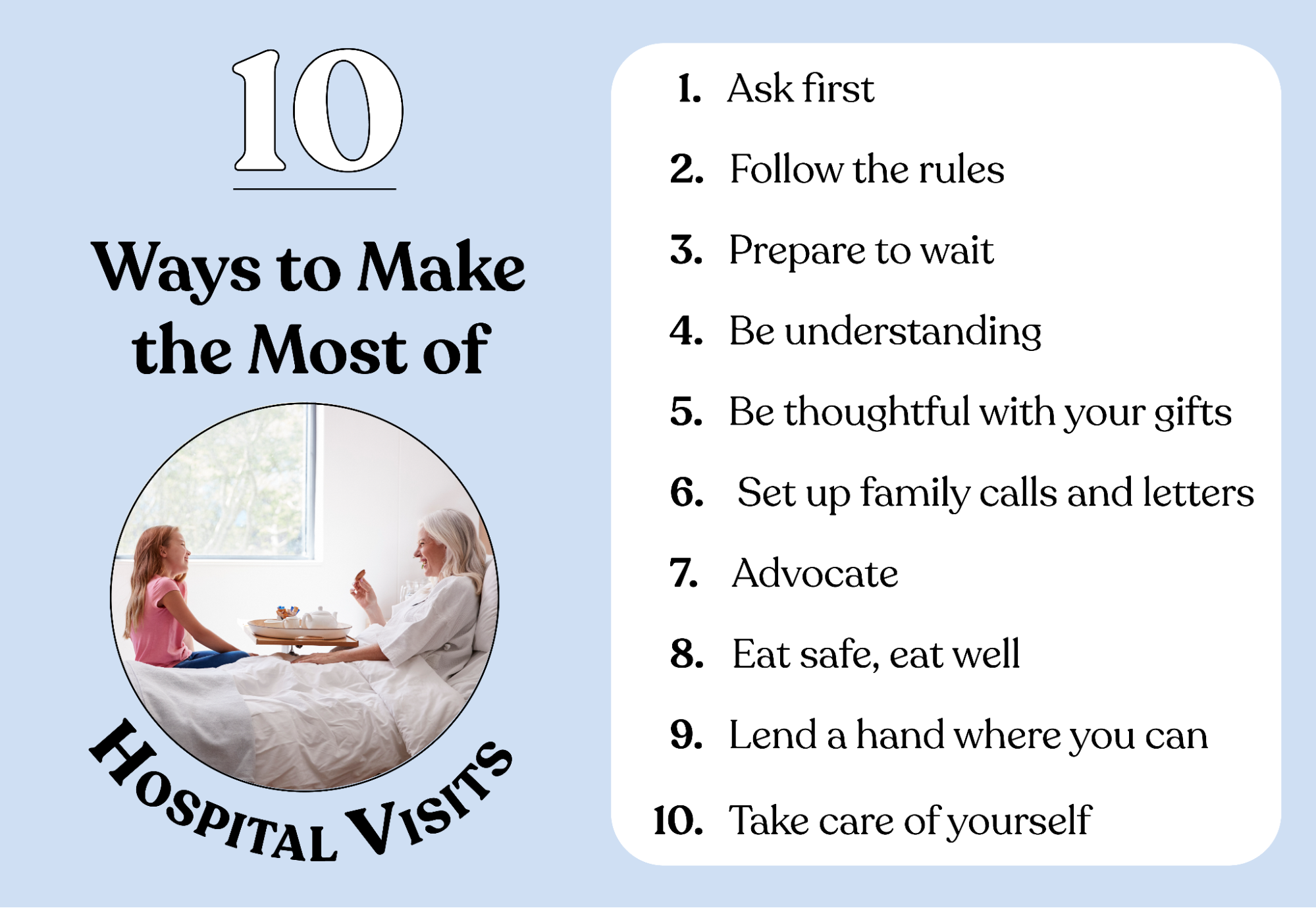 10 ways to make the most of hospital visits