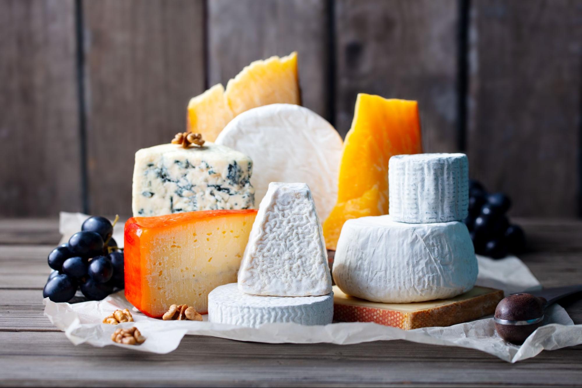 Cheese, a calorie-dense food