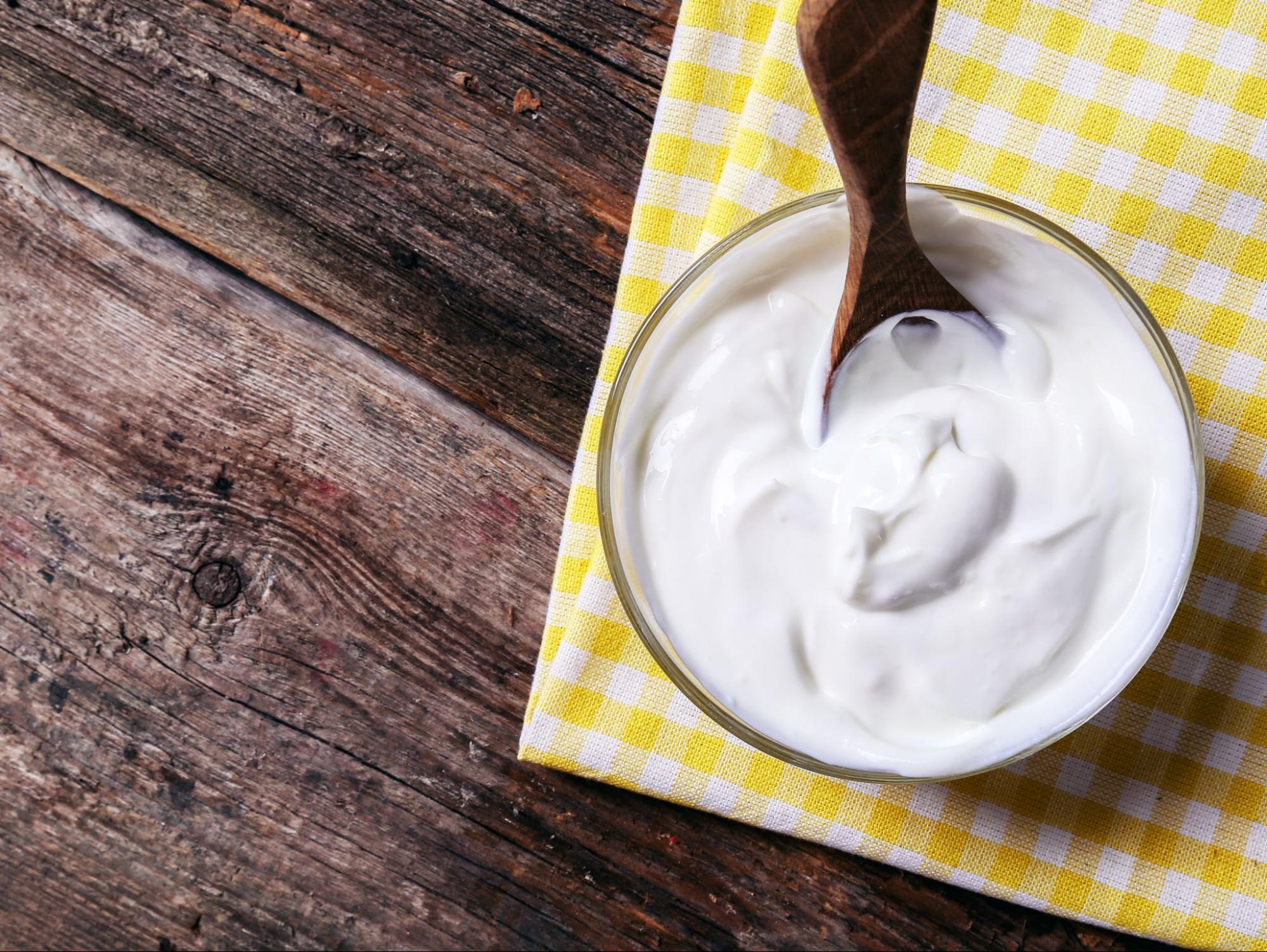 Greek yogurt, a calorie-dense food