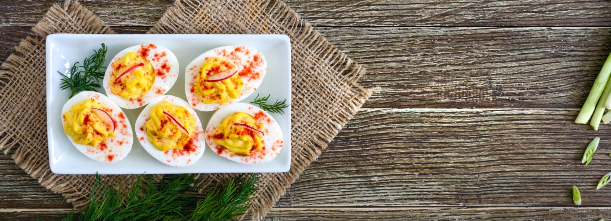 high-calorie deviled eggs