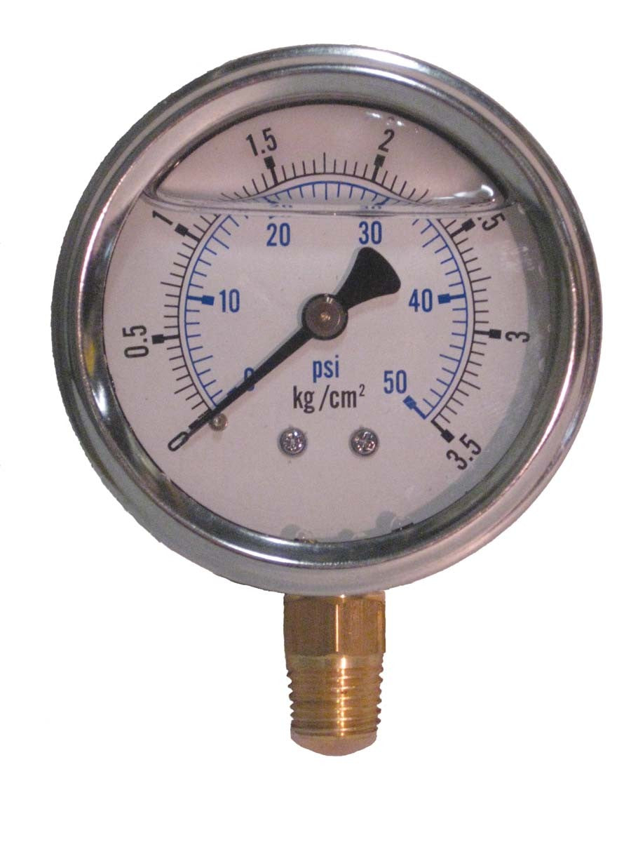 50 psi pressure gauge