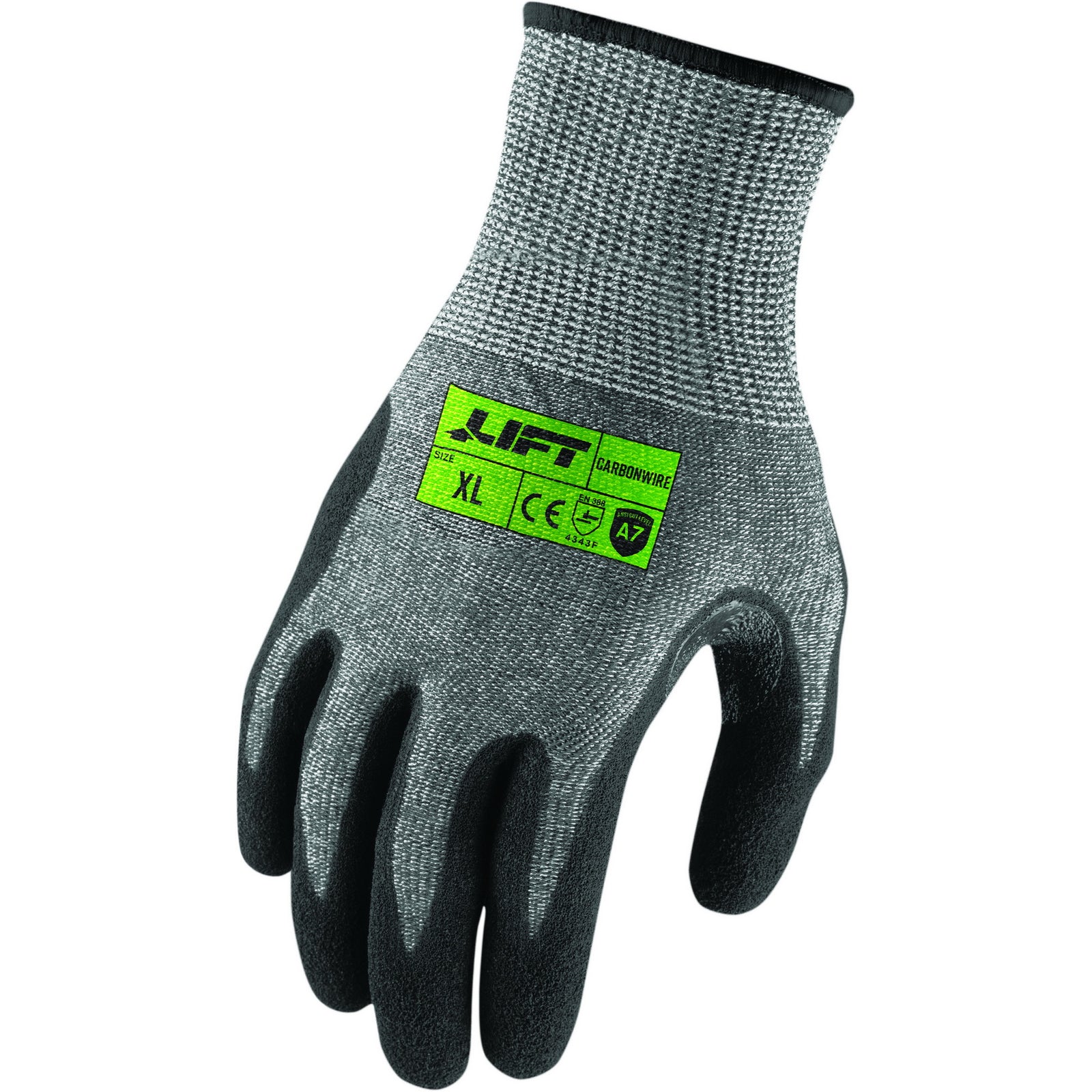 1pair=2pcs Anti-cut gloves pu coating coated palm dipped gloves non-slip  five-level anti-cut construction site gloves