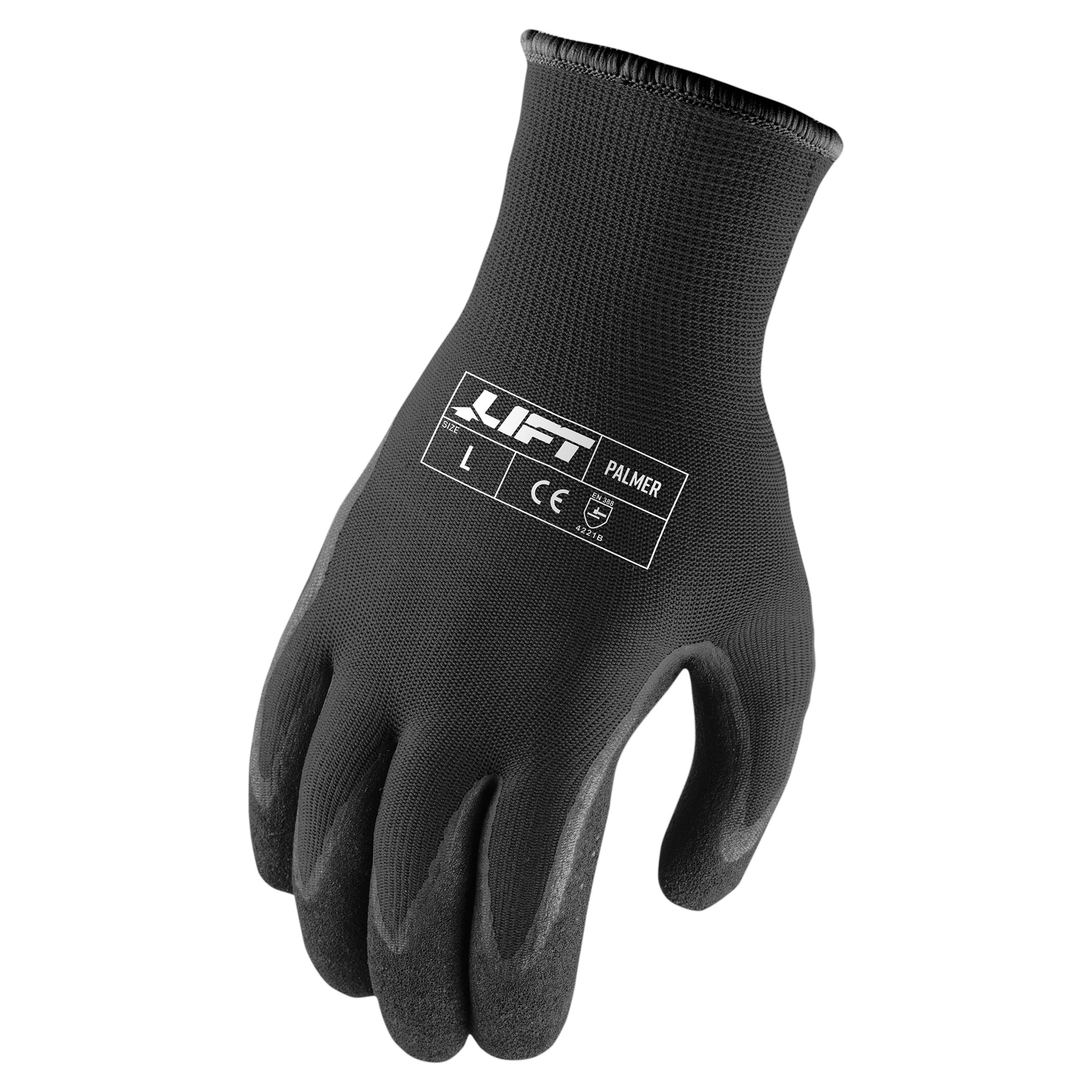 MICRODOT Nitrile Grip Gloves, Nylon/spandex, Studded palm for slip-free  grip, Elastic wrist - 12 PAIRS - Radians RWG11