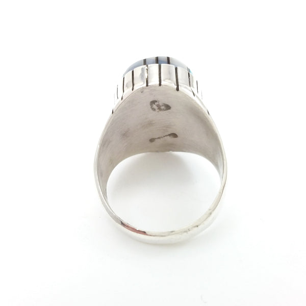 Inlay Ring by Ray Jack – Santa Fe Silver Art