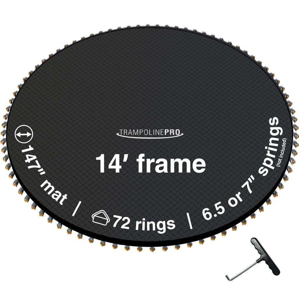 Trampoline Mat 12ft ROUND Frame (127 Mat & 72 Rings FOR 5.5 Springs) –  Trampoline Pro