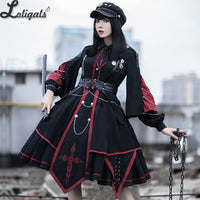 Military Officer ~ Gothic Military Uniform Vintage Long Sleeve Lolita Dress