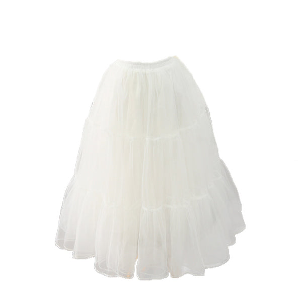 Long Hoopless Lolita Petticoat Mesh Casual Cosplay Underskirt