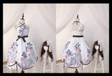 Ink Drawings ~ Sweet Printed Lolita JSK Dress with Shawl by OCELOT