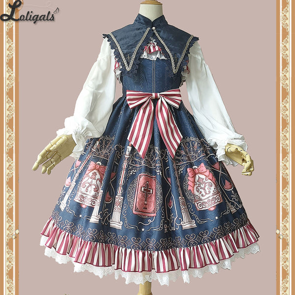 Bunny in Hospital ~ Gothic Printed Lolita JSK Dress by Infanta