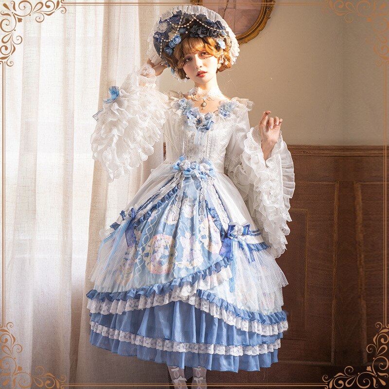 Vivian ~ Classic Lolita Wedding Dress Fairy Party Dress by YLF