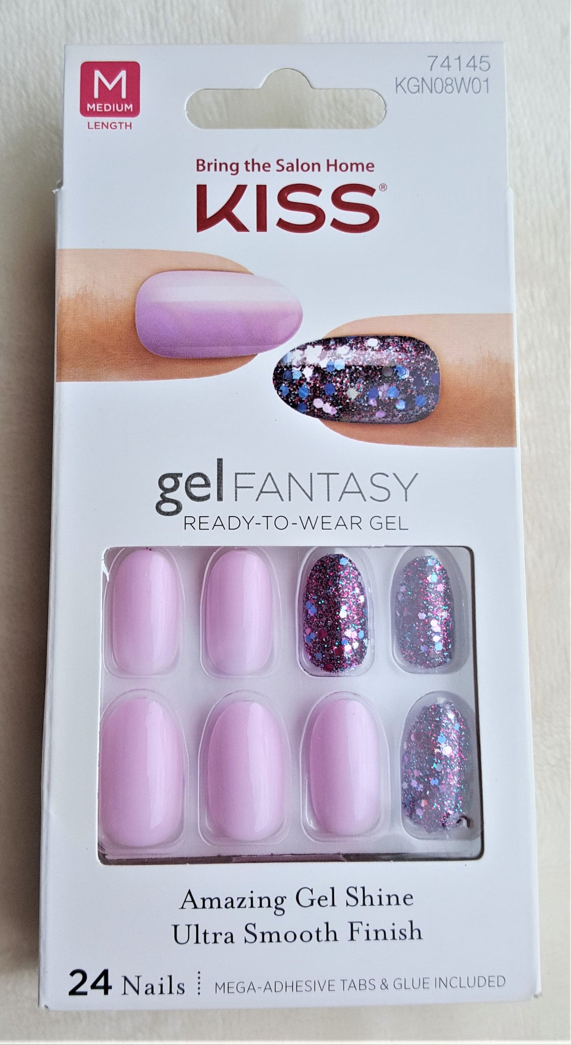 KISS Gel Fantasy 24 Gel Nails FAUX REAL #74145 – Urban Flair USA