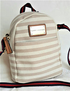 brown tommy hilfiger backpack