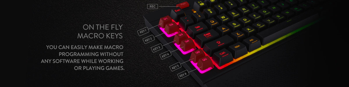 Redragon K512 SHIVA RGB Membrane Gaming Keyboard with Multimedia