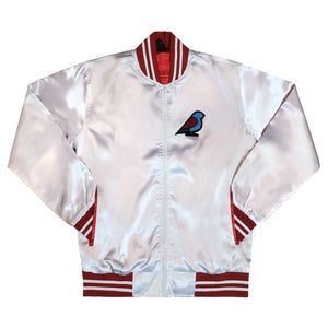 white jersey jacket