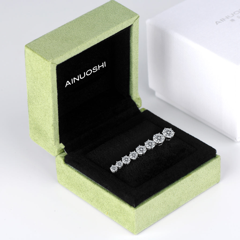Ainuoshi Created Diamond Stud Earrings
