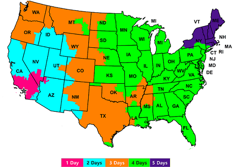 shipping map