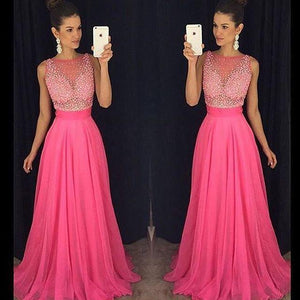 hot pink prom dresses 2018