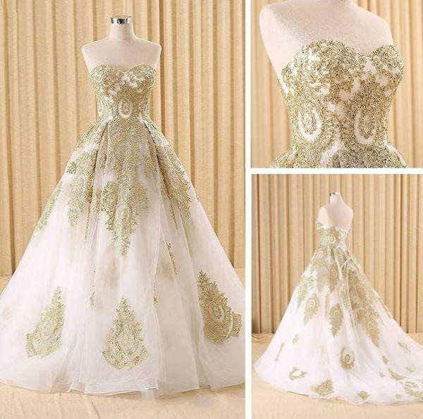 white prom ball gown