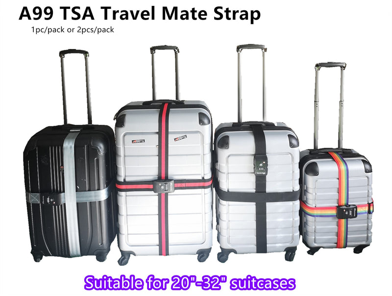 A99 TSA Adjustable Luggage Straps Travel Mate Suitcase B – A99 Mall