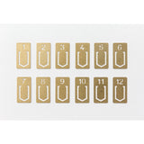 TRC Brass Clips Number