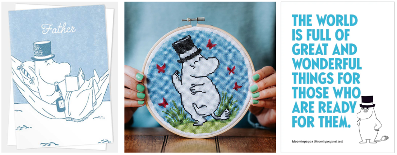 Moomin Father's Day card