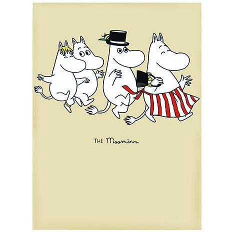 Greeting Card Family Dancing The Official Moomin Shop United Kingdom