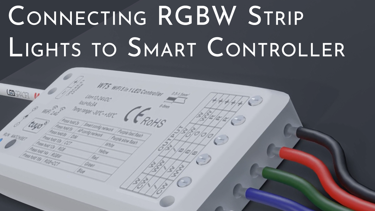 Connecting RGBW LED Strip Lights to Smart Controller