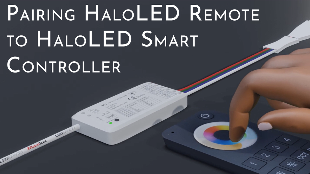 Pairing HaloLED Remote to HaloLED Smart Controller