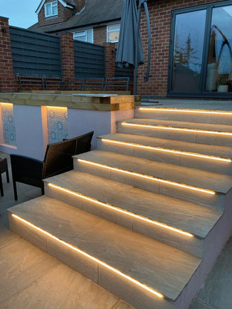 Outdoor LED strip lighting