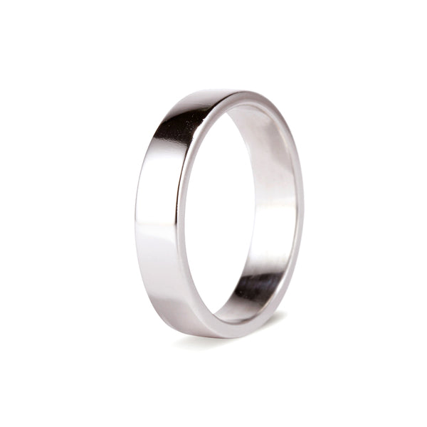 White Gold Flat Band - 9ct