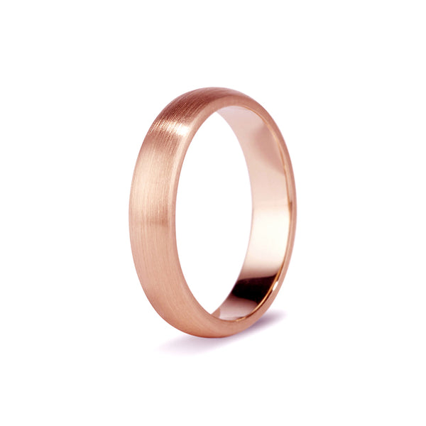 Rose Gold Half Round Band - 9ct