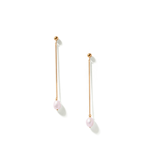 Pearl Drop Earrings Gold