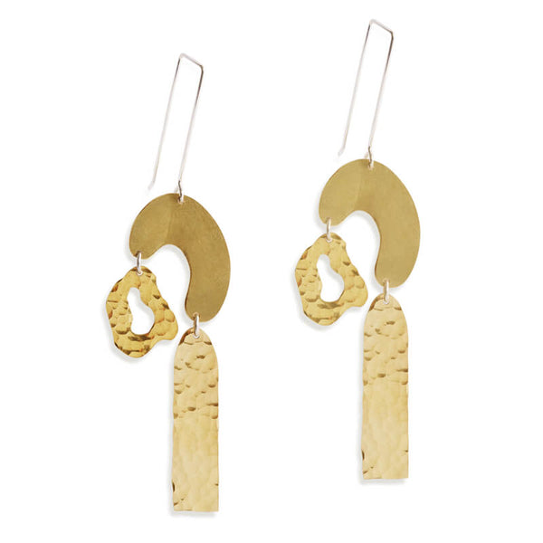 Arb Brass Earrings