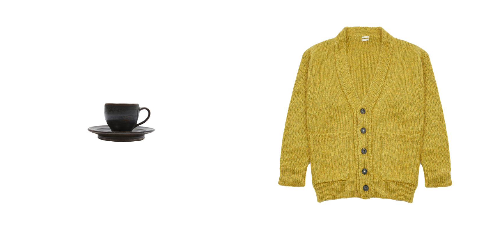KWM Espresso Cup and Saucer and Massimo Alba Supercardigan