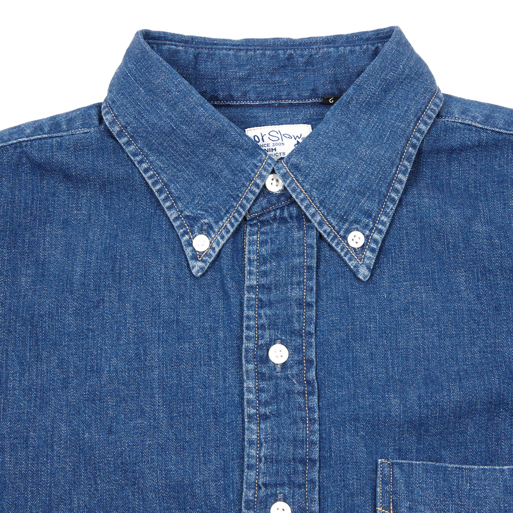 Orslow Washed Used Denim Shirt in Blue – Dick's Edinburgh