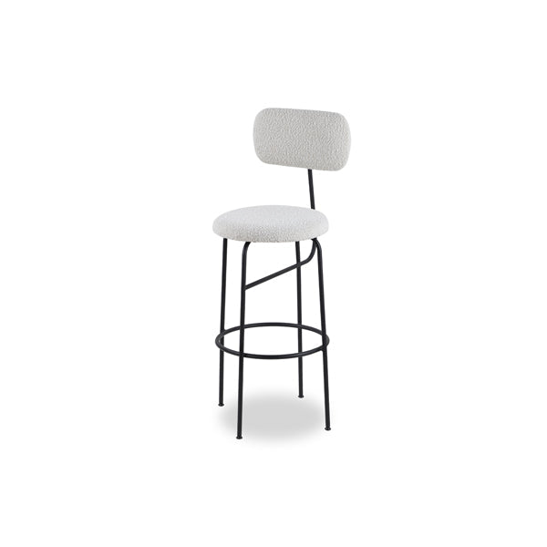 Product photograph of Liang Eimil Seclus Bar Stool - Boucle Sand Outlet from Olivia's