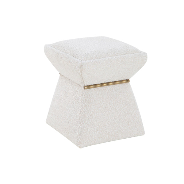 Liang Eimil Zane Boucle Sand Footstool Outlet