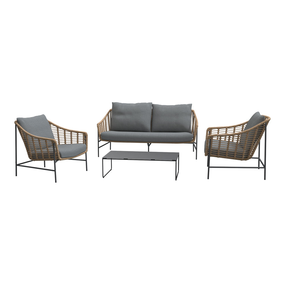 Product photograph of 4 Seasons Outdoor Timor 4 Seater Lounge Set from Olivia's