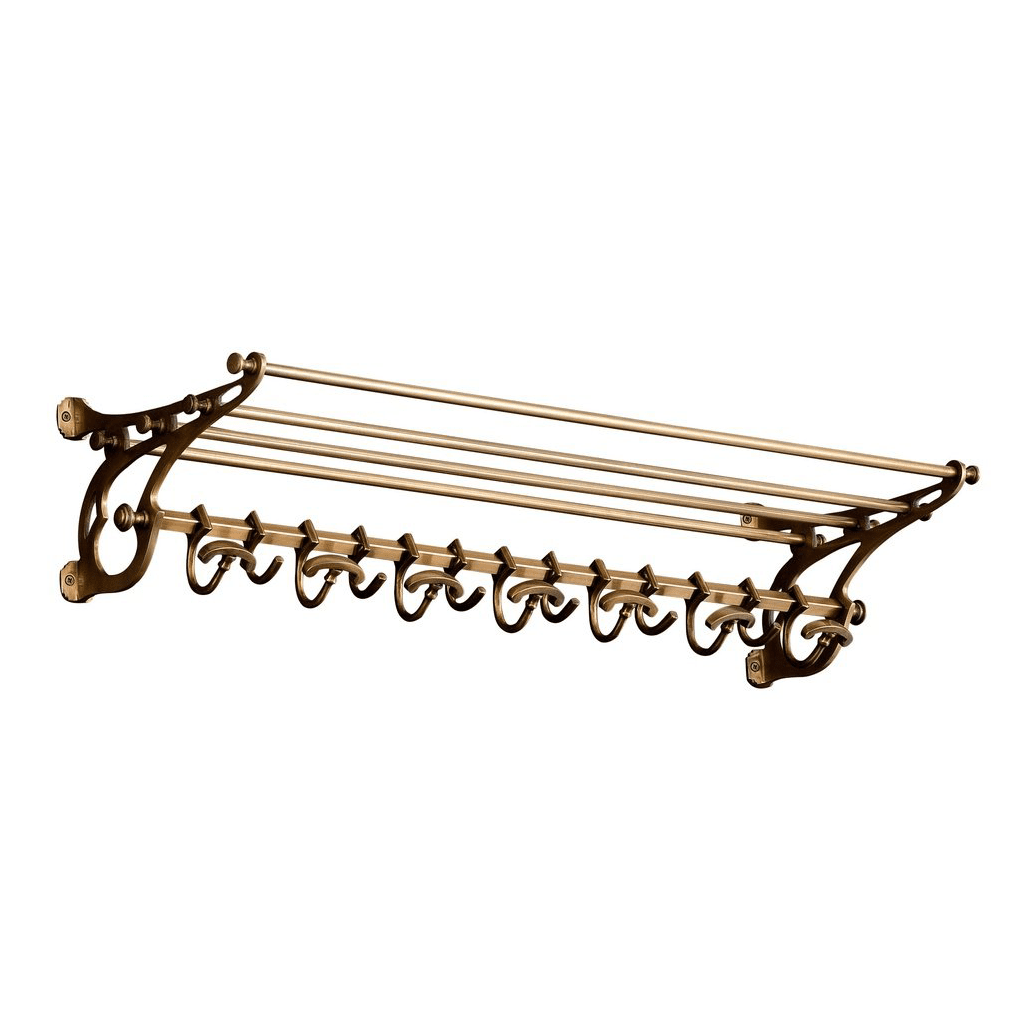 Product photograph of Eichholtz Hudson Coatrack 97cm Antique Brass Finish from Olivia's