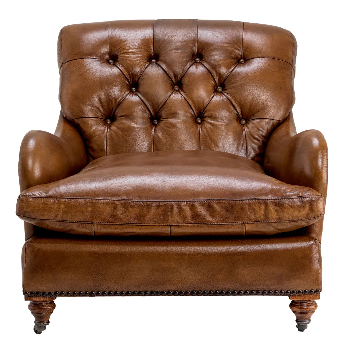 Caledonian Club Chair - Tobacco Leather