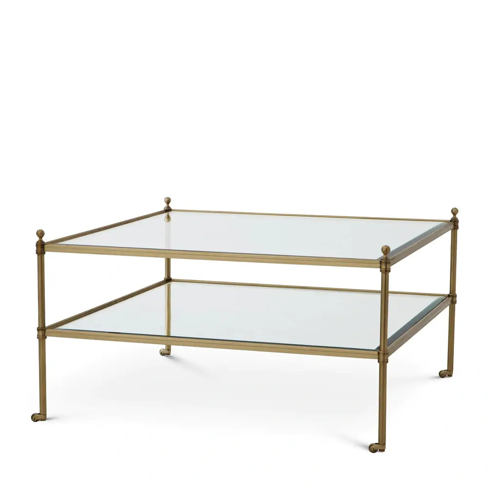 Product photograph of Eichholtz Aubrey Coffee Table In Aged Brass Finish from Olivia's