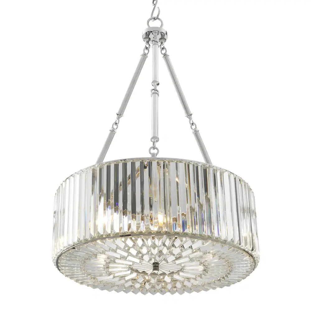 Product photograph of Eichholtz Infinity Chandelier In Nickel Finish from Olivia's.